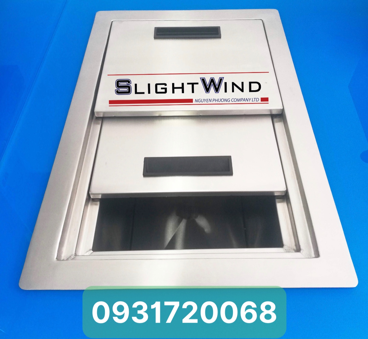 Thùng đá âm quầy lớn inox slightwind nguyễn phương