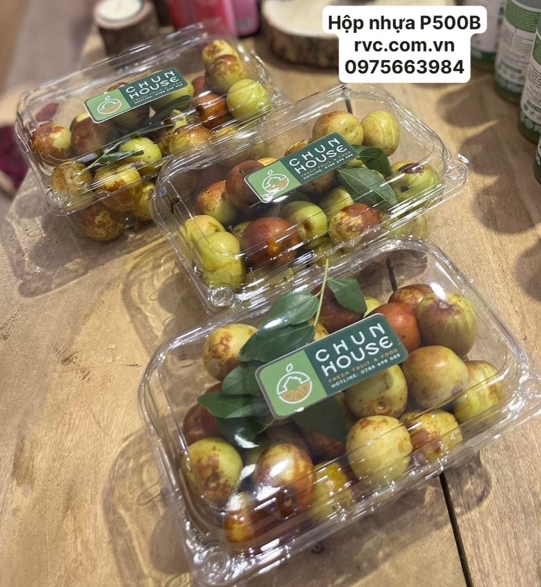 Hộp nhựa P500B - Sản phẩm không thể thiếu cho cửa hàng trái cây