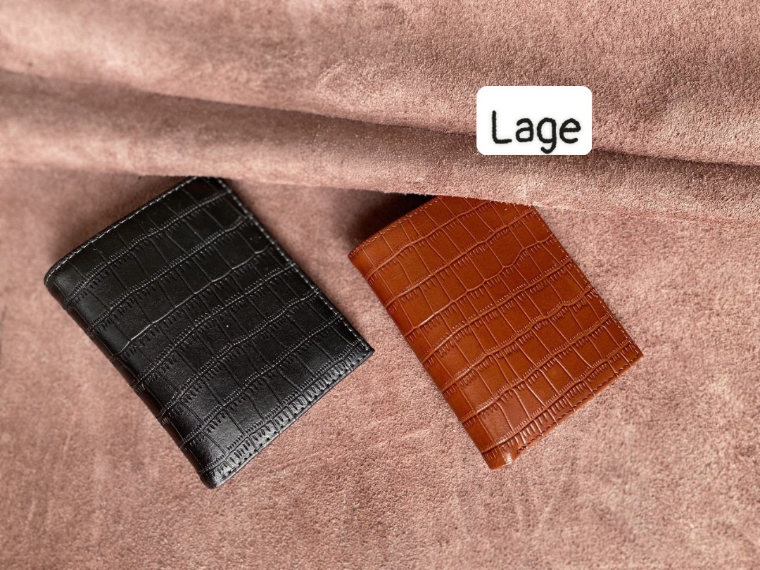 Ví da bò dập vân cá cực xịn - giá sỉ tận xưởng