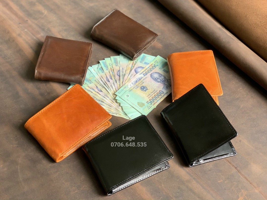Ví nappa chất da bò cao cấp. Giá sỉ xưởng 85k