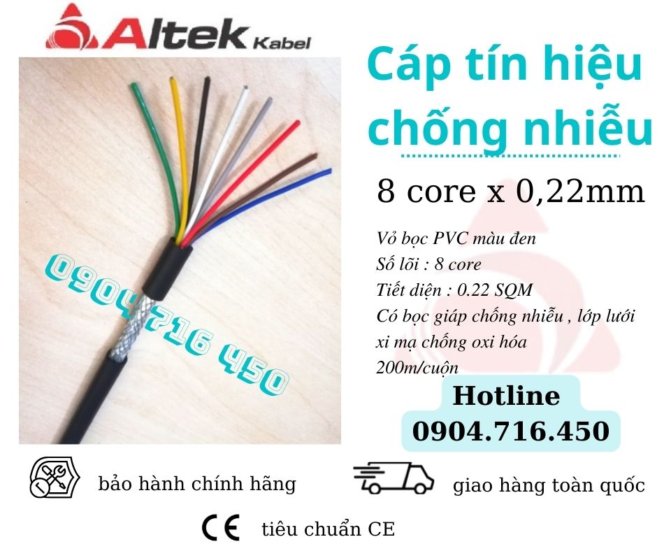 Bán sỉ dây cáp tín hiệu Altek Kabel toàn quốc