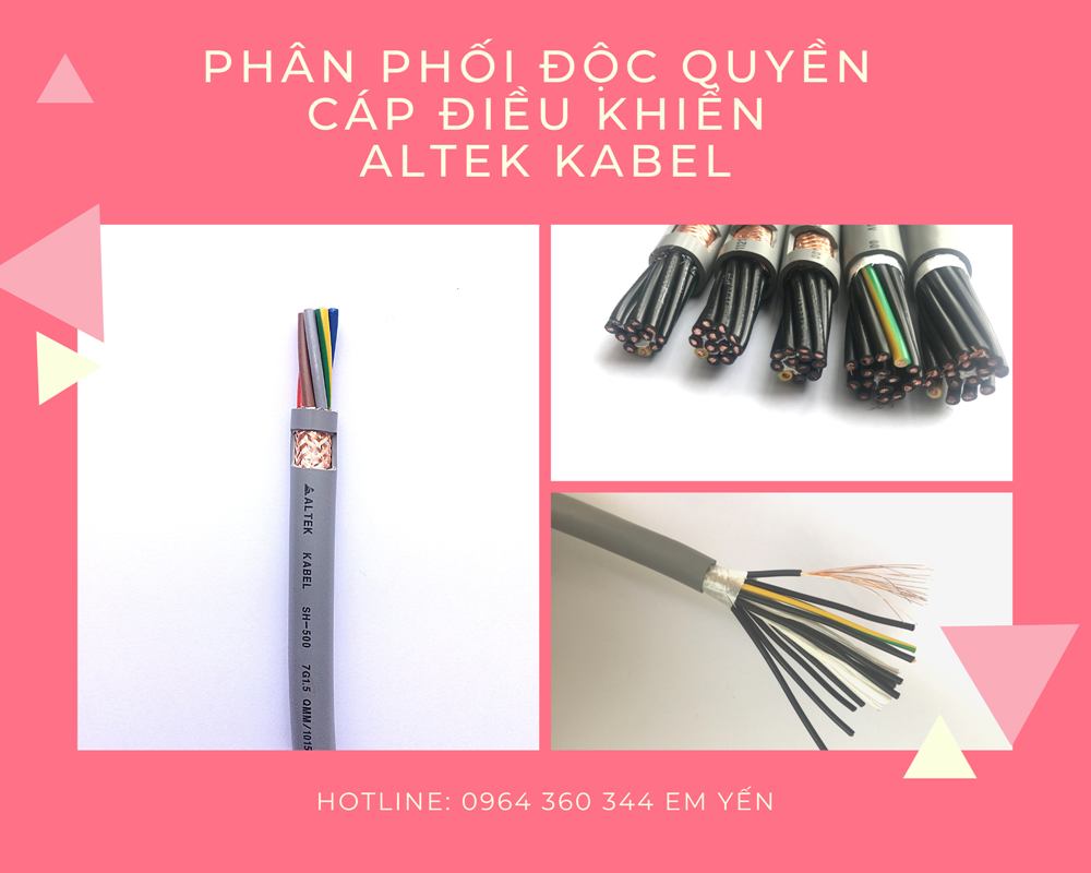 Cáp điện tín hiệu chống nhiễu Altek Kabel chính hãng