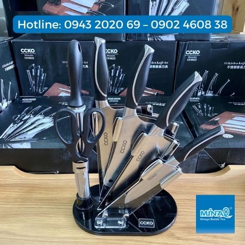 Bộ dao l&agravem bếp 7 m&oacuten, bộ dao CCOKO cao cấp