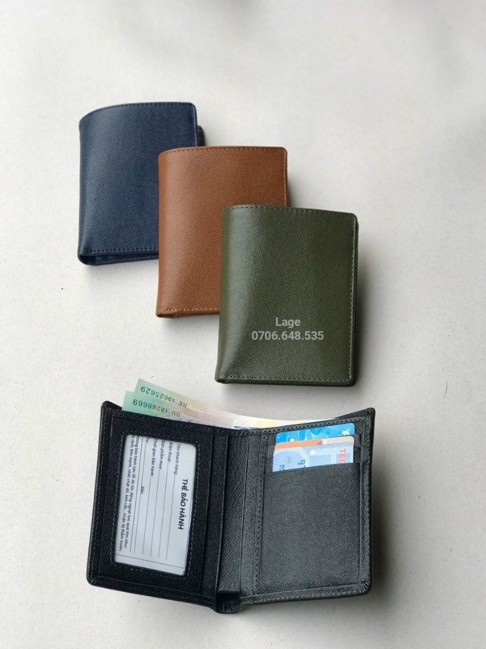 Ví da bò Taiga cao cấp. Giá sỉ xưởng 150k 