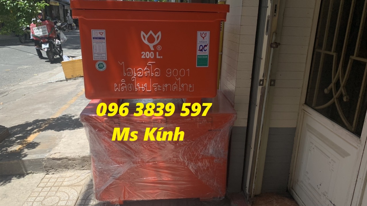 Th&ugraveng giữ lạnh Th&aacutei Lan 200 l&iacutet, th&ugraveng đá  hoa sen - 0963839597