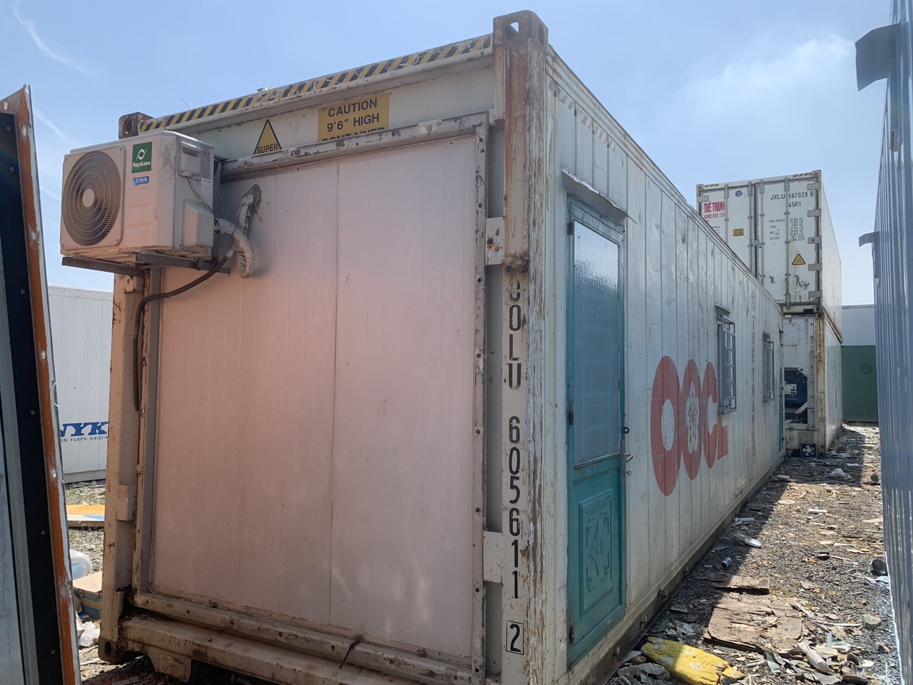 Container văn phòng 40ft thanh lí có máy lạnh