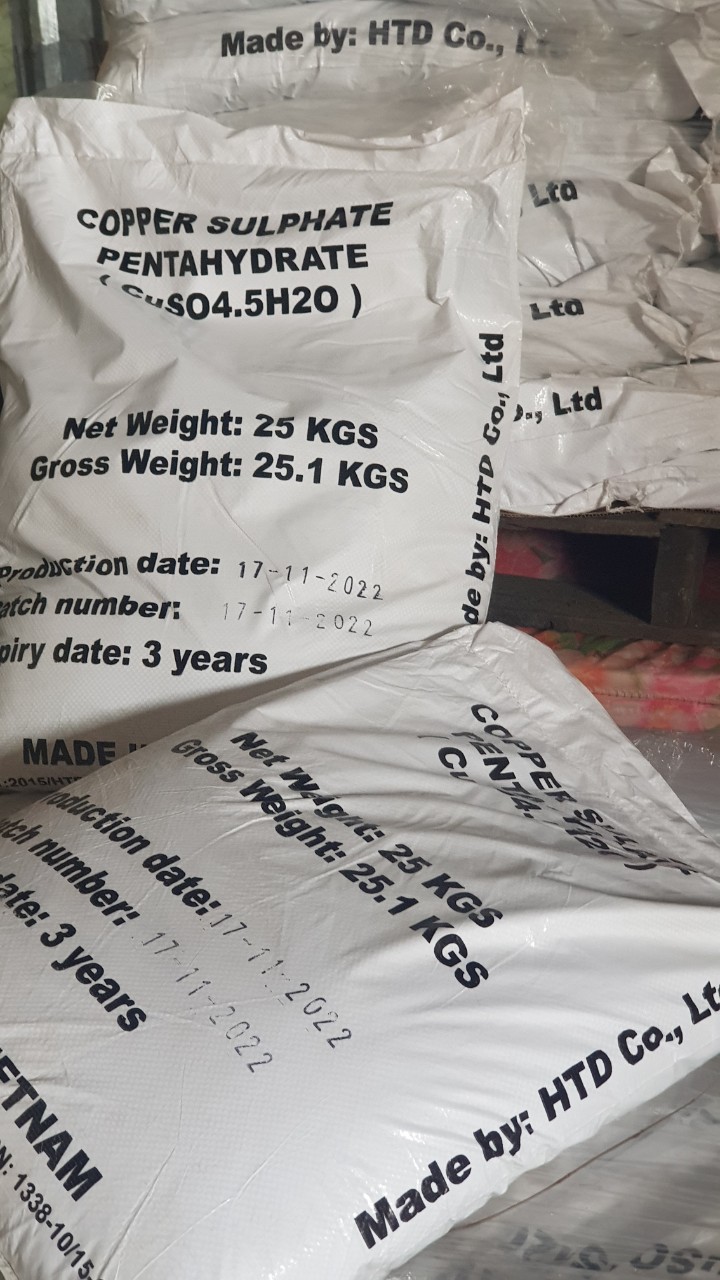 Cuso4.5h2o - đồng sun phát, phèn xanh hàng bột