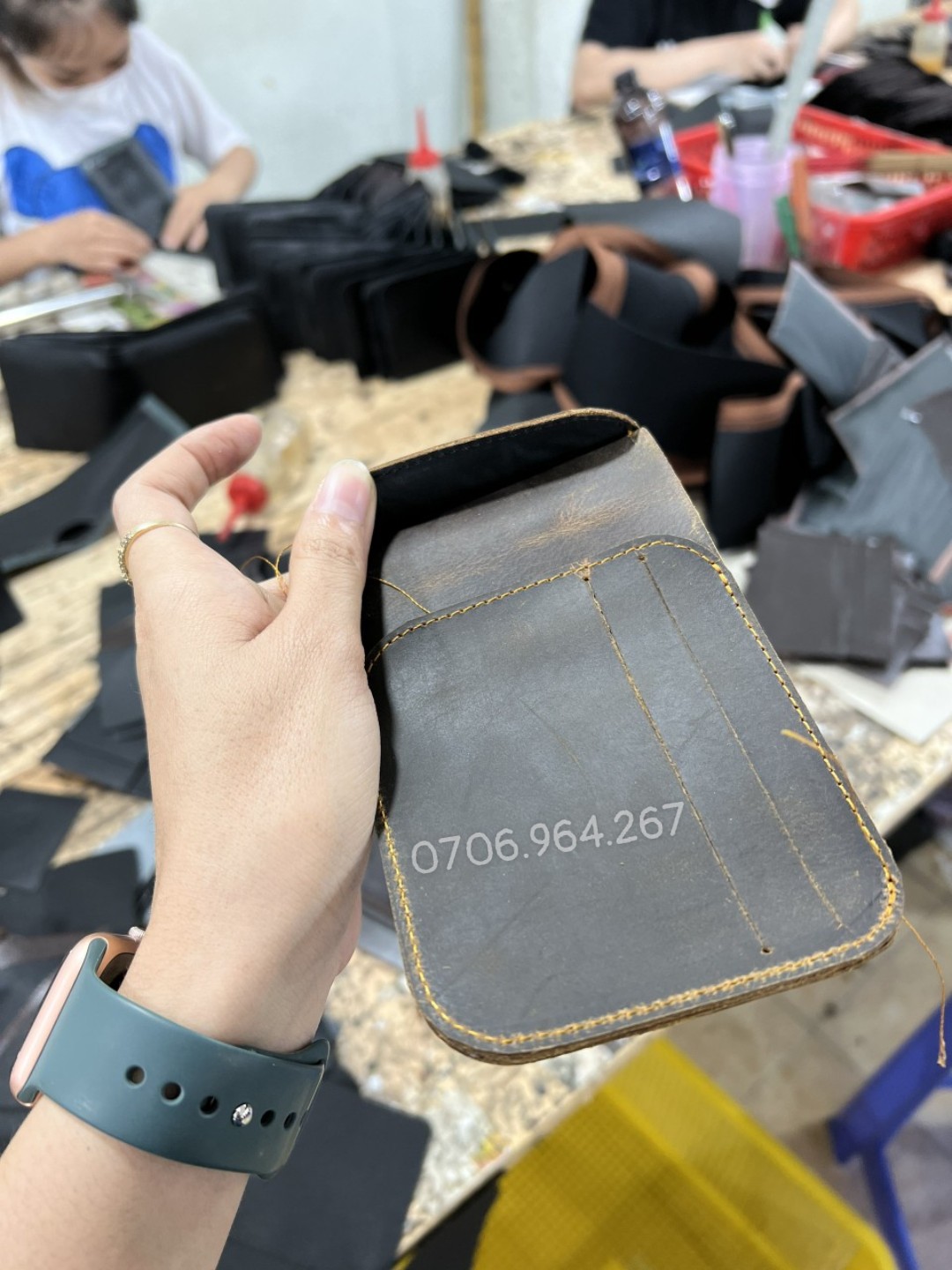 Ví da sáp mẫu mới bên xưởng (bán sỉ tận xưởng)