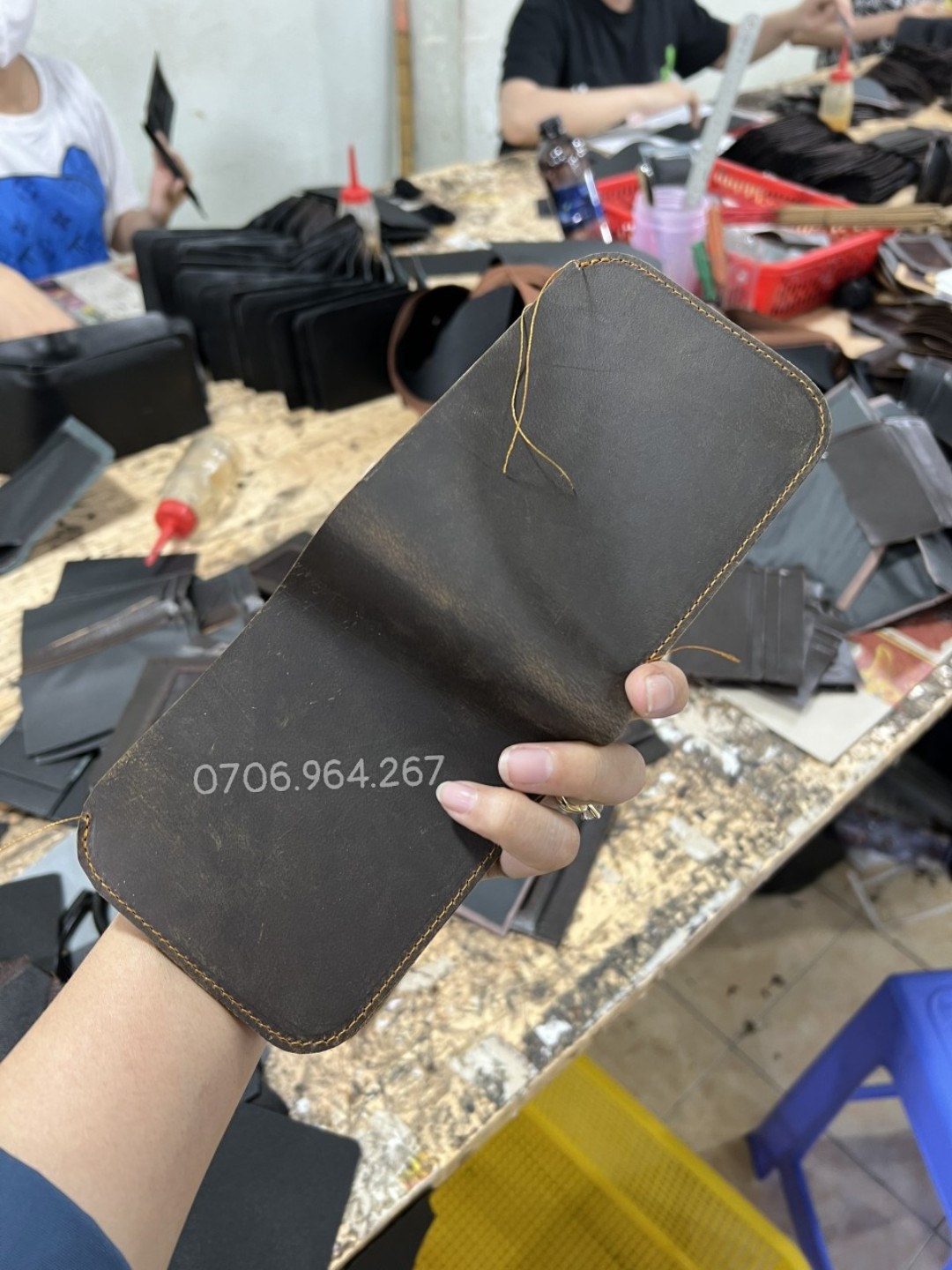 Ví da sáp mẫu mới bên xưởng (bán sỉ tận xưởng)