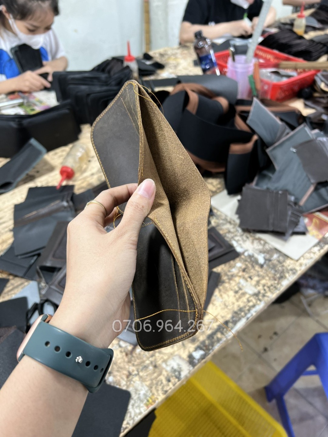 Ví da sáp mẫu mới bên xưởng (bán sỉ tận xưởng)