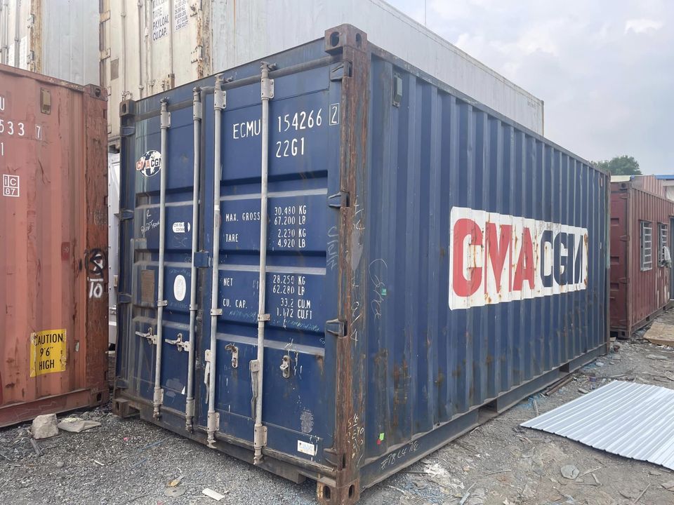 Container khô 20feet đảm bảo kín sáng kín nước sàn chắc đủ tiêu chuẩn