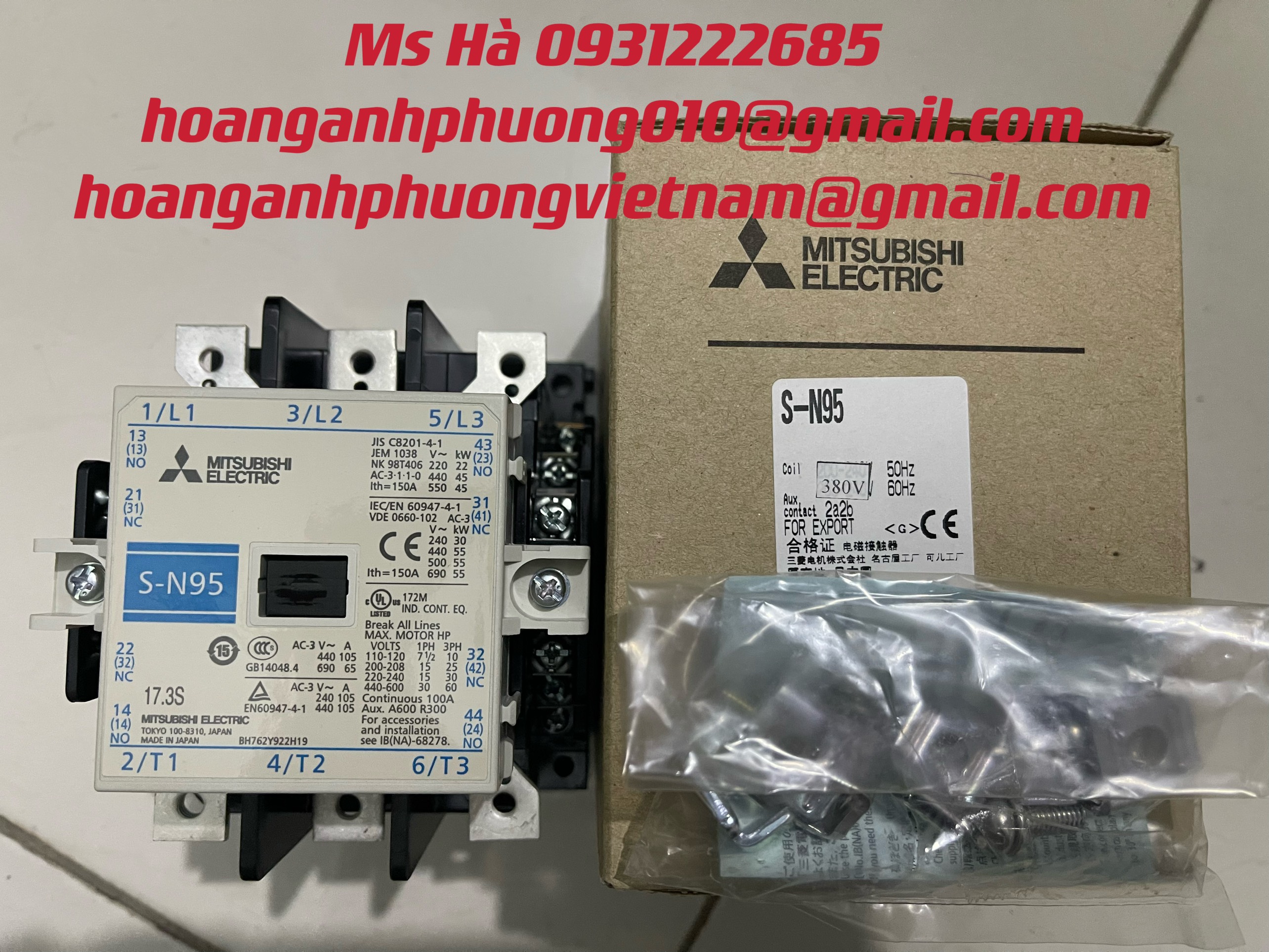 Khởi động từ dòng mitsubishi hàng mới S-N95