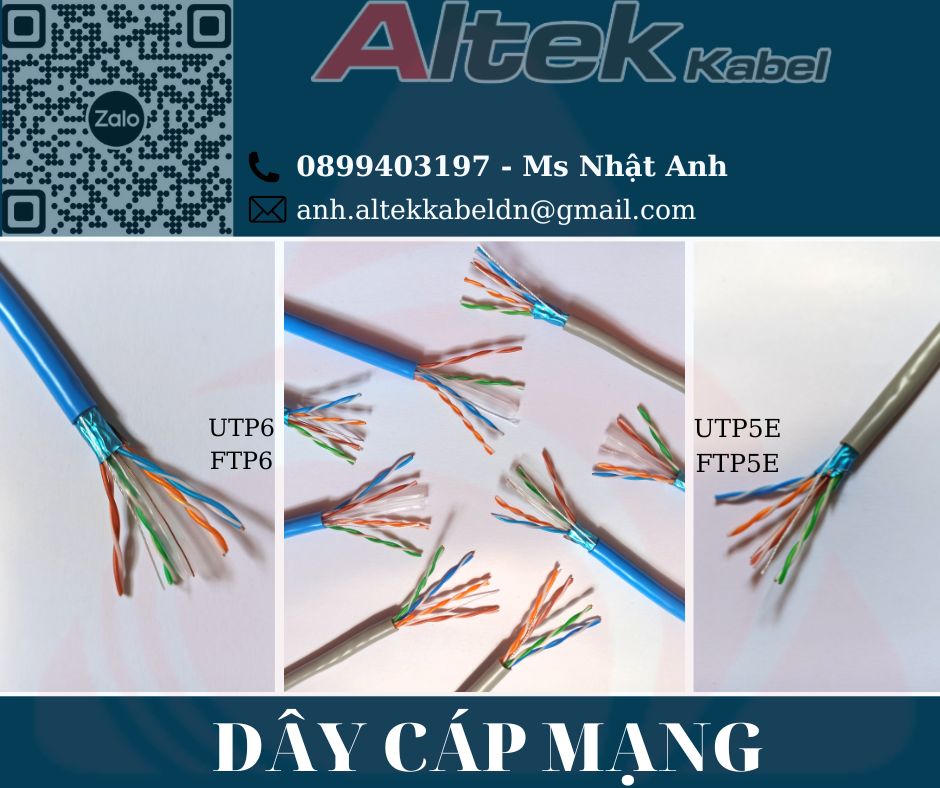 Dây cáp mạng utp ftp cat5e cat6 giá sỉ toàn quốc