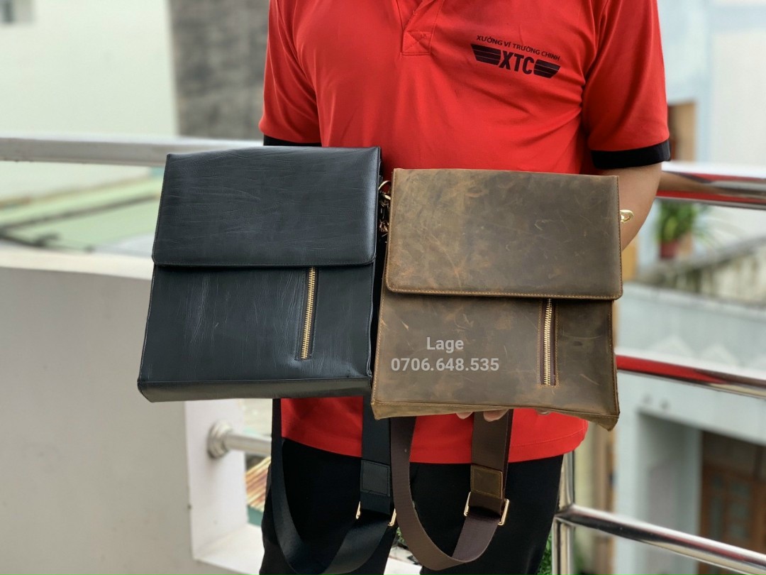 Cặp da bò từ da pia nguyên tấm cao cấp. 