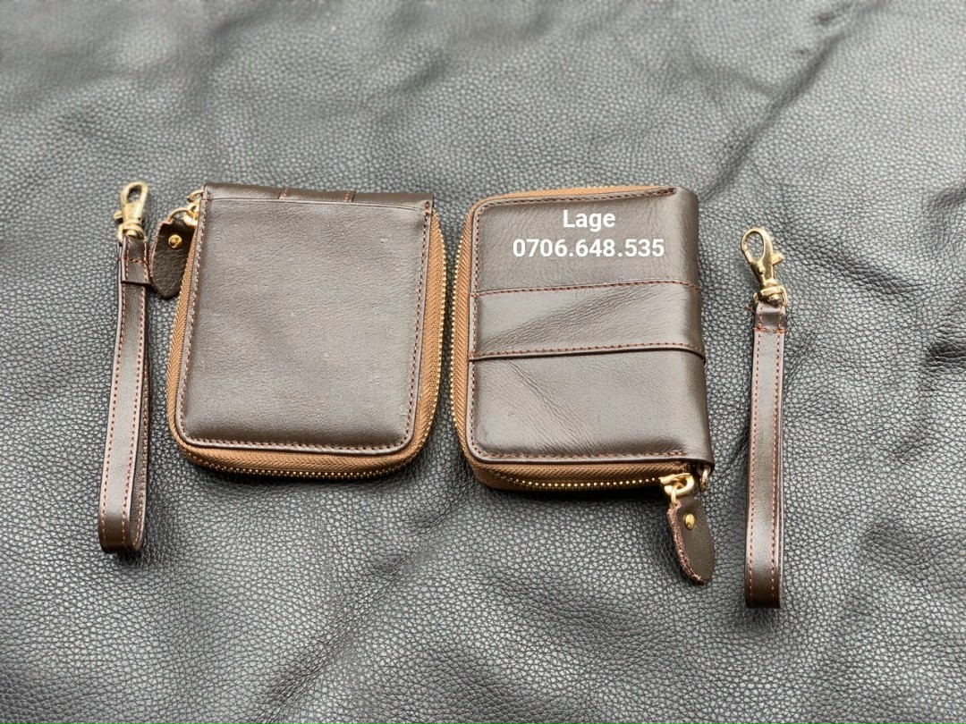 Ví hộp da pullup sáp. Chất da bò pia hàng tuyển