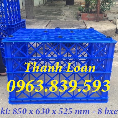 Sóng nhựa đựng hàng ngành may, sóng nhựa có bánh xe