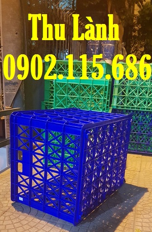 Sóng nhựa hở H525 có 8 bánh xe D850x R630x C525