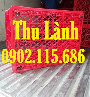 Sóng nhựa hở H525 có 8 bánh xe D850x R630x C525