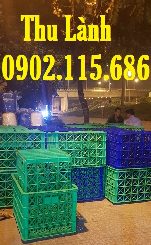 Sóng nhựa hở H525 có 8 bánh xe D850x R630x C525