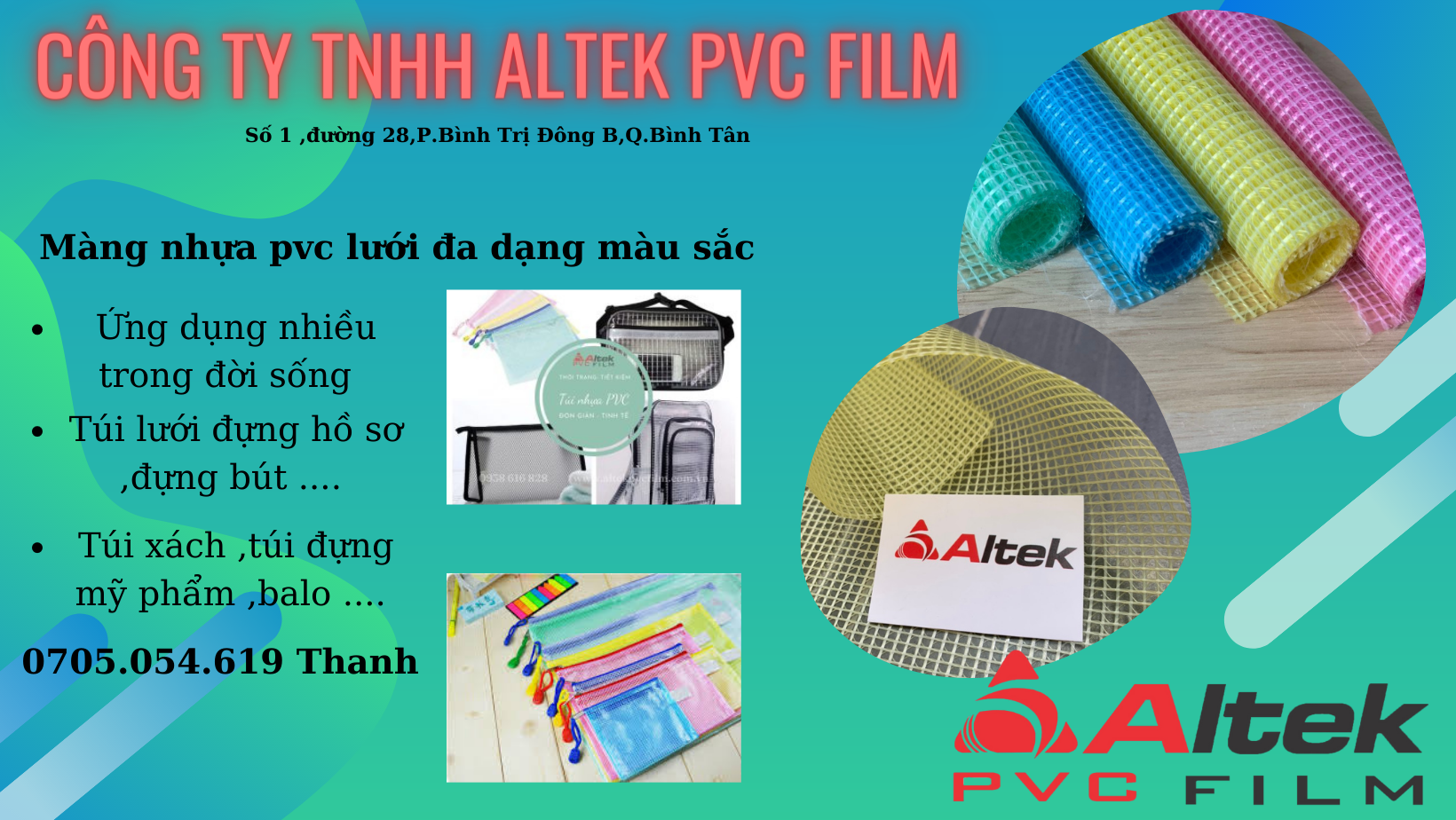 Màng nhựa pvc kẹp lưới đa dạng màu sắc (Gía gốc tận xưởng )