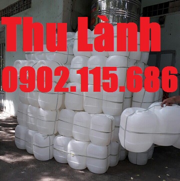   Can nhựa 20 lít vuông sản xuất từ nhựa nguyên sinh HDPE