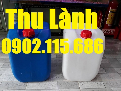  Can nhựa 20 lít vuông sản xuất từ nhựa nguyên sinh HDPE
