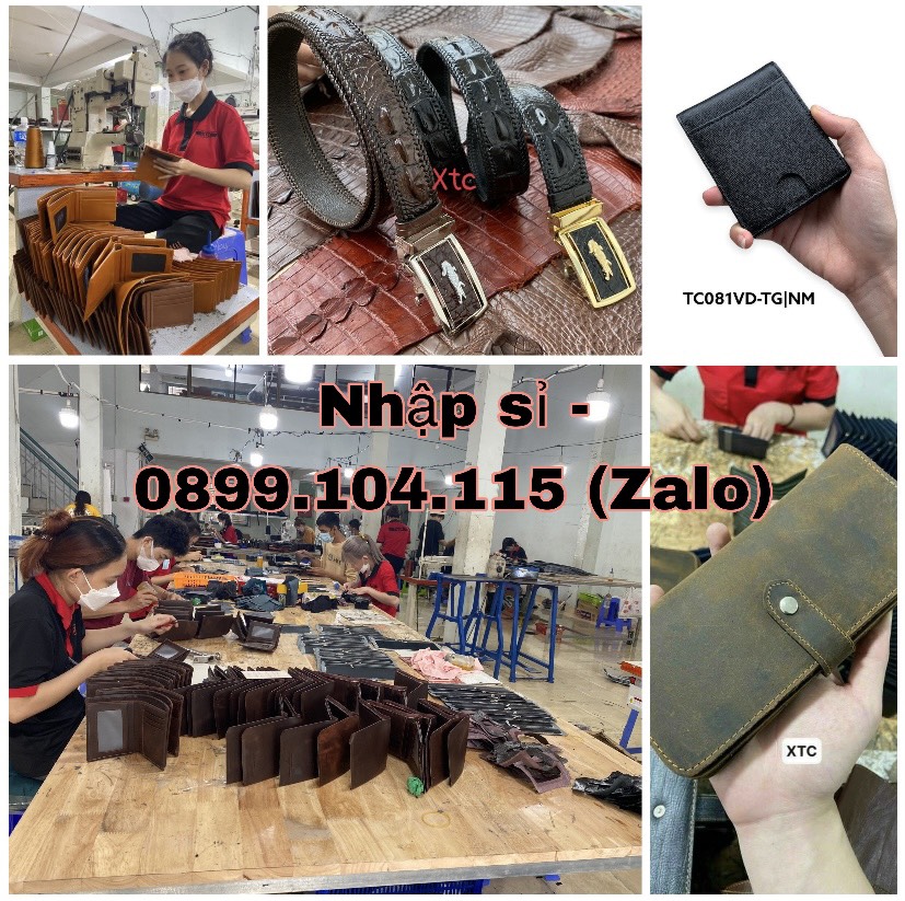 Xả kho tất cả các mẫu Ví - thắt lưng da thật tại xưởng