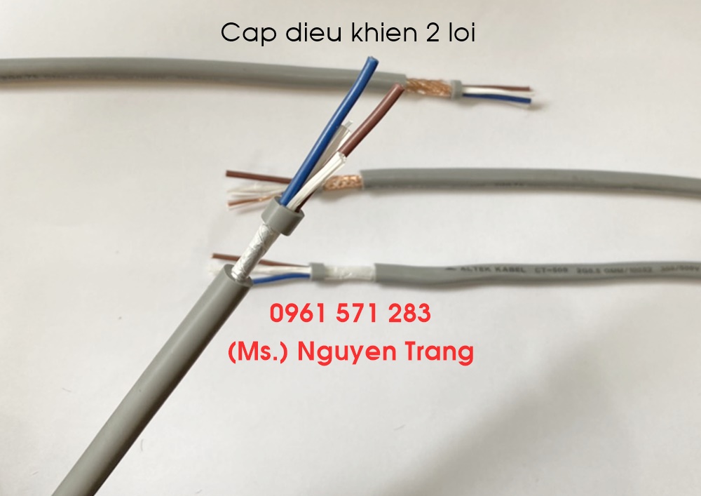 Cáp điều khiển có lưới SH 500 2G1.0 hiệu Altek Kabel