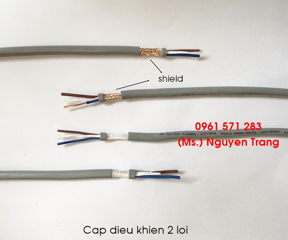 Cáp điều khiển có lưới SH 500 2G1.0 hiệu Altek Kabel