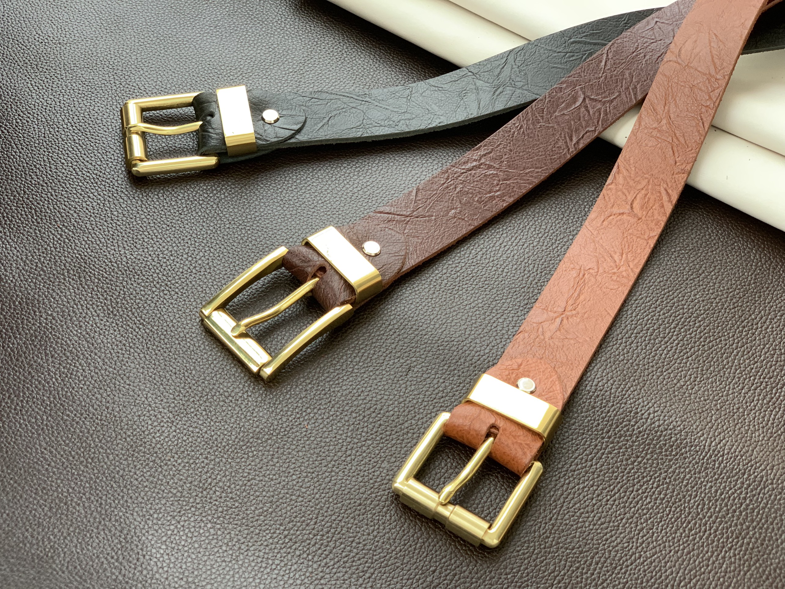 Dây lưng latigo đầu khoá đồng đúc cực xịn xò