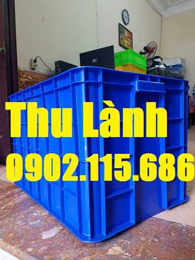 Thùng nhựa đặc H390 làm bằng chất liệu nhựa HDPE nguyên sinh