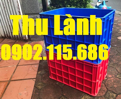 Thùng nhựa đặc H390 làm bằng chất liệu nhựa HDPE nguyên sinh
