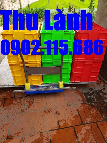 Thùng nhựa đặc H390 làm bằng chất liệu nhựa HDPE nguyên sinh