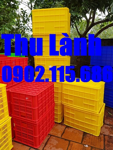 Thùng nhựa đặc H390 làm bằng chất liệu nhựa HDPE nguyên sinh