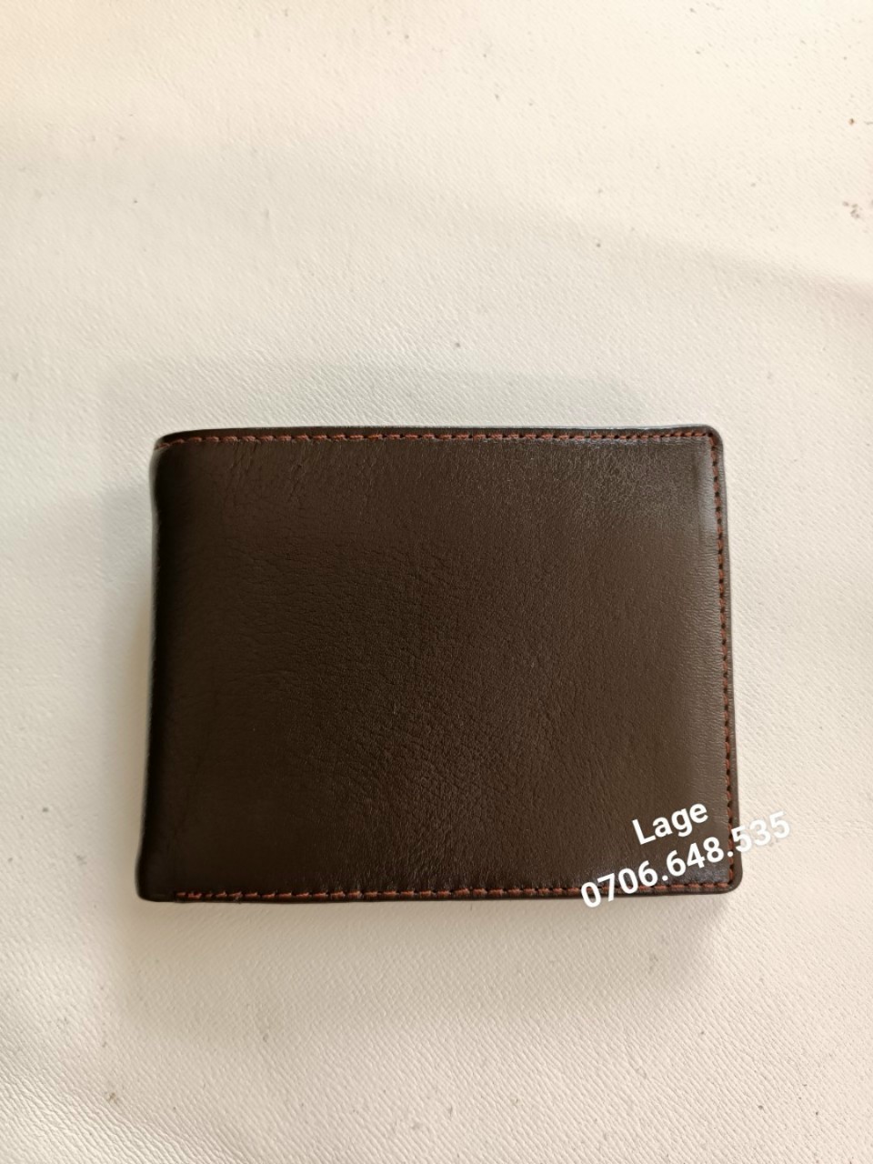 Ví nappa có lá. Hàng da bò tuyển cao cấp 
