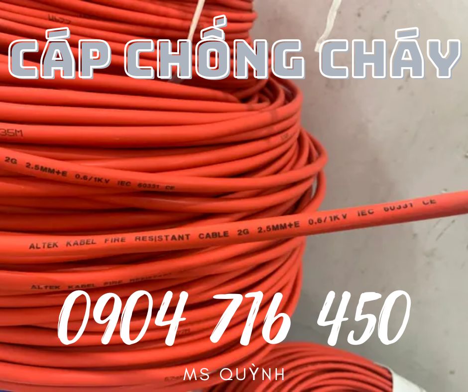 Cáp chống cháy có chống nhiễu giá tốt, uy tín