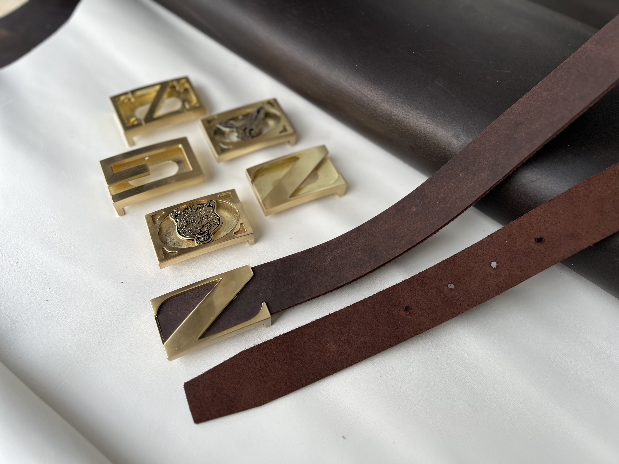 Dây lưng da sáp lắp đầu niken (bán sỉ tận xưởng)