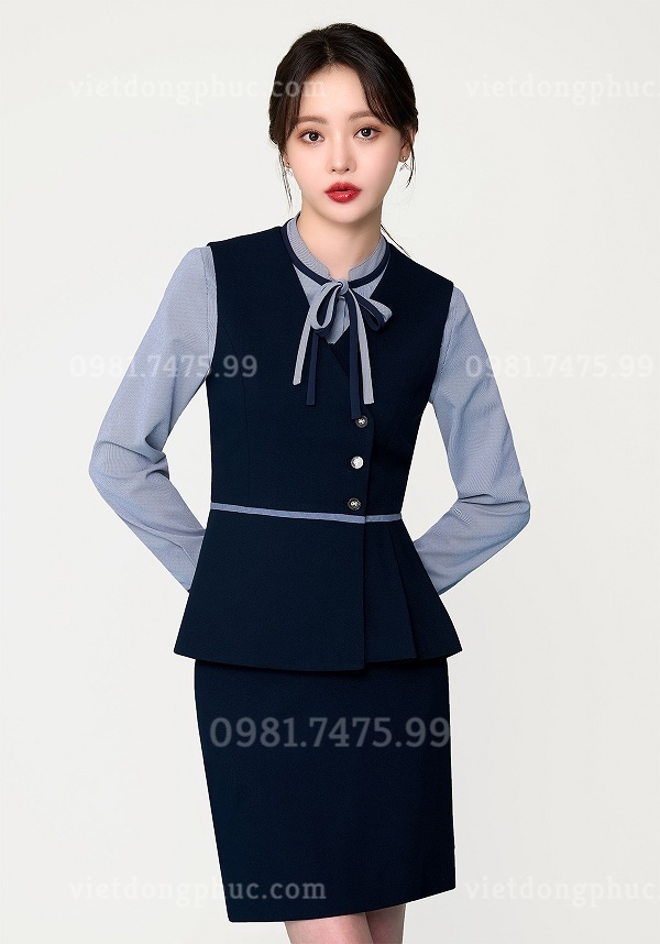 Nhận may gile nữ cong sở thời trang, cao cấp
