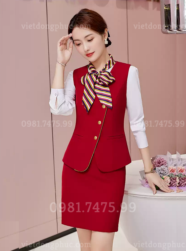 Nhận may gile nữ cong sở thời trang, cao cấp