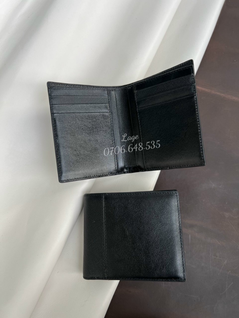 Ví da bò Nappa phối Saffiano. Giá sỉ xưởng 