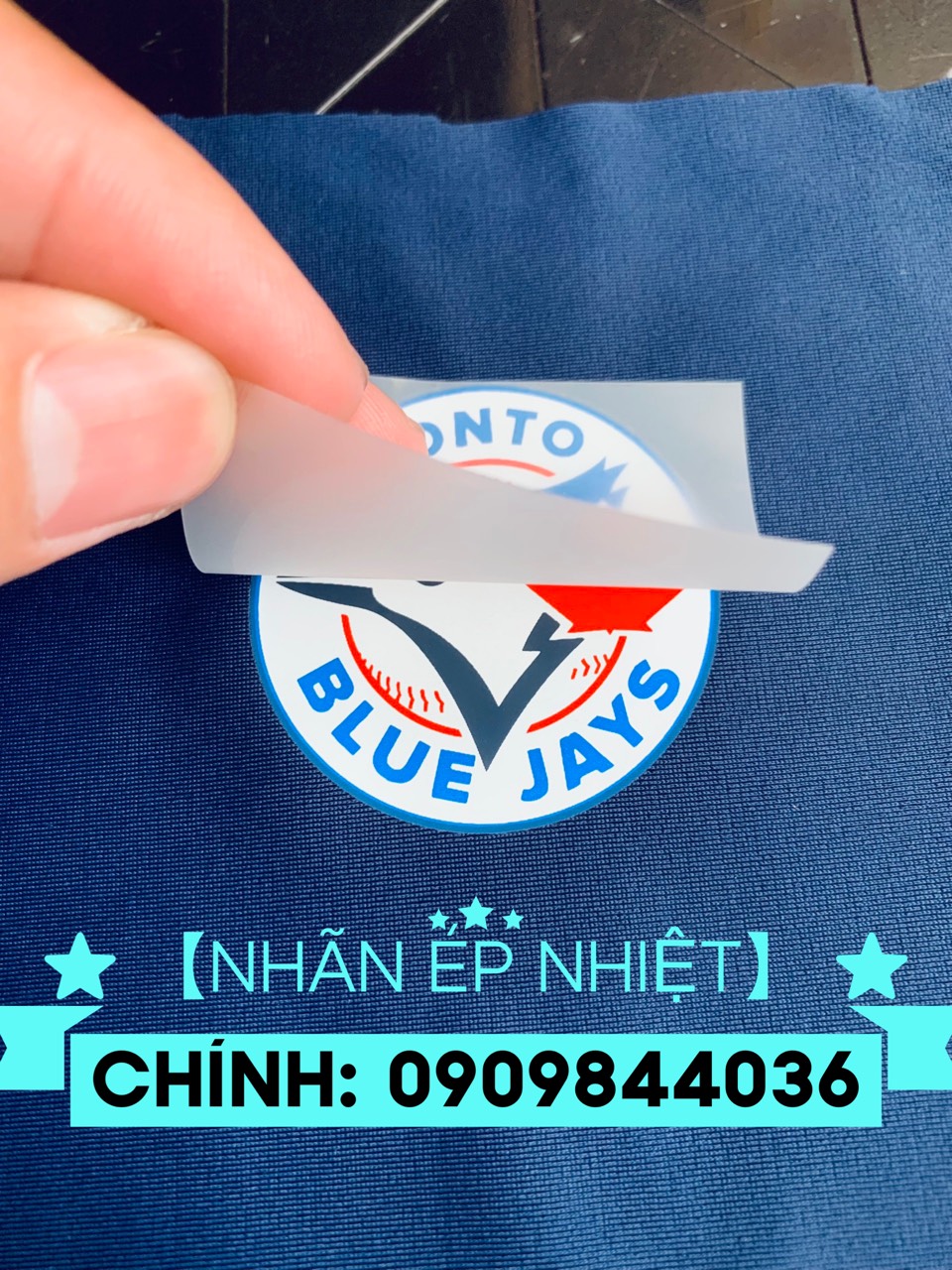 nhãn ép nhiệt quần áo thể thao- thời trang- giày dép, mũ nón 