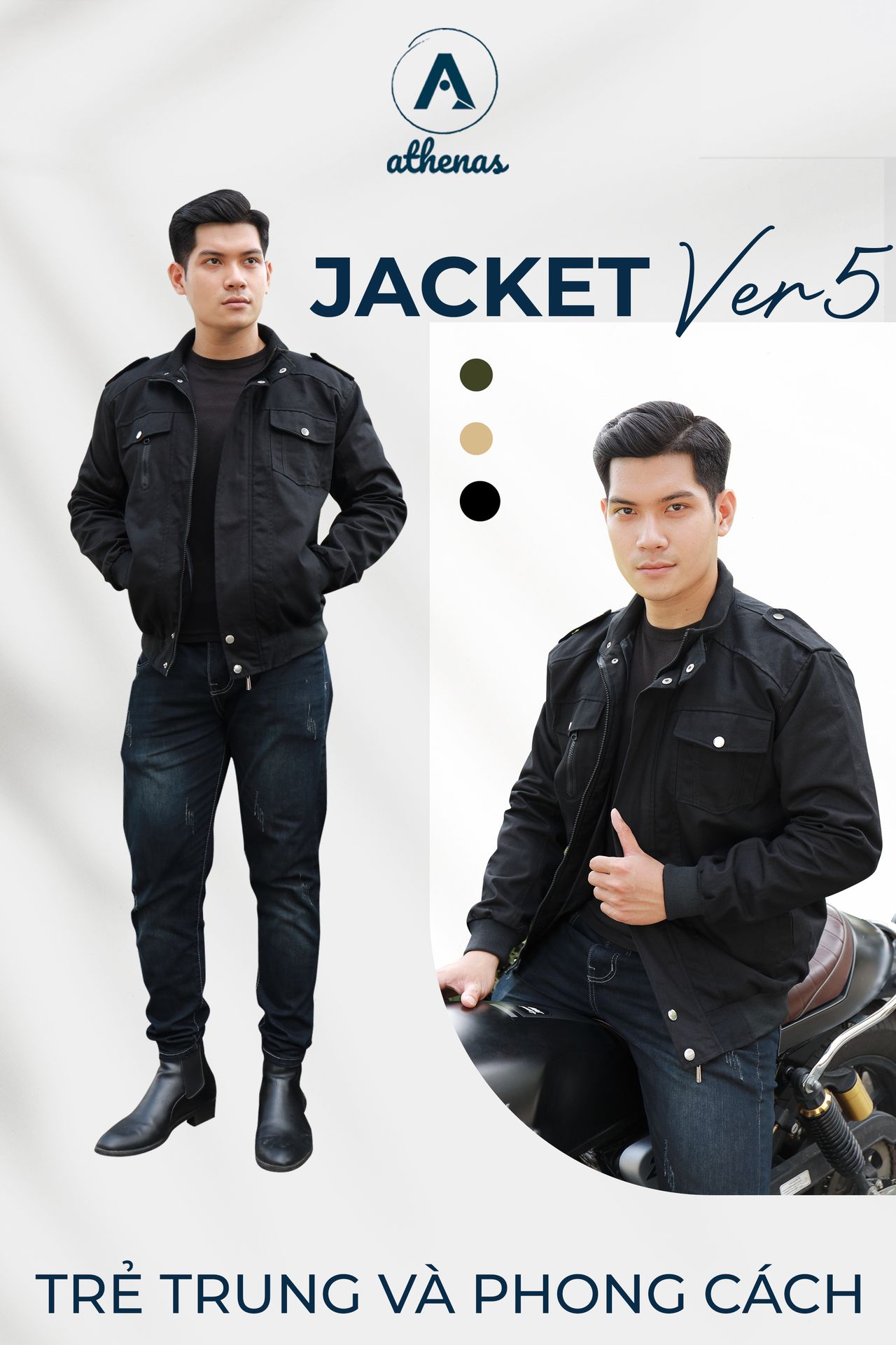 JACKET VER5 - ÁO KHOÁC TRẺ TRUNG VÀ PHONG CÁCH 