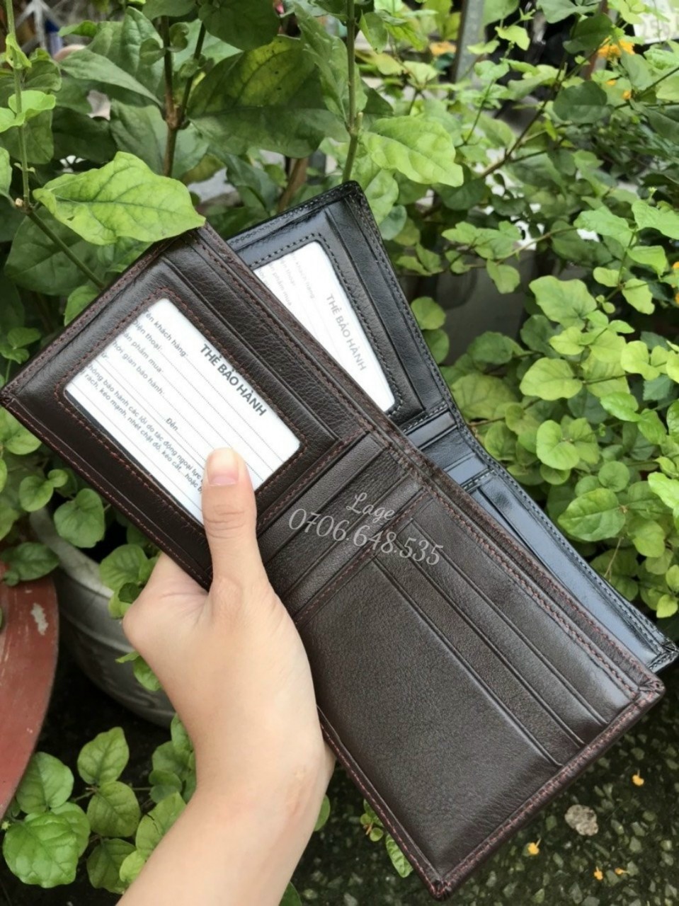 Ví da bò Nappa độn form. Giá sỉ xưởng 1xx