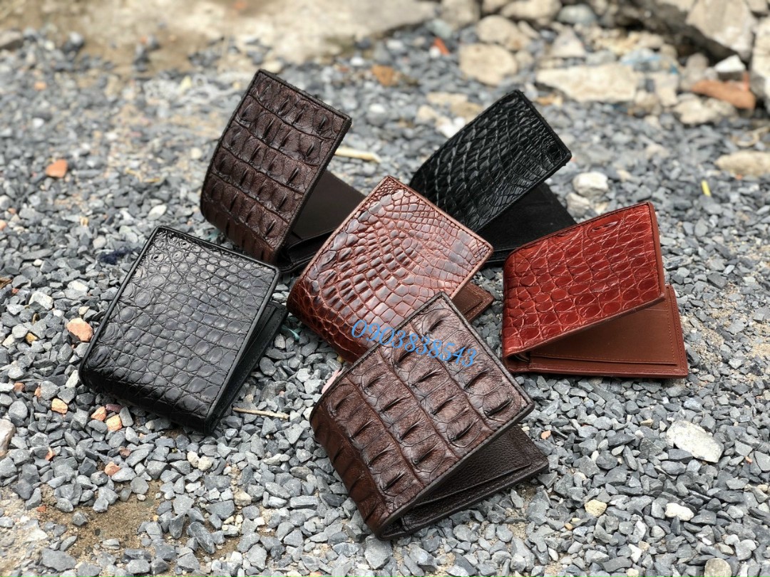 kho xưởng sỉ đồ da cá sấu, ví bóp giá tận gốc