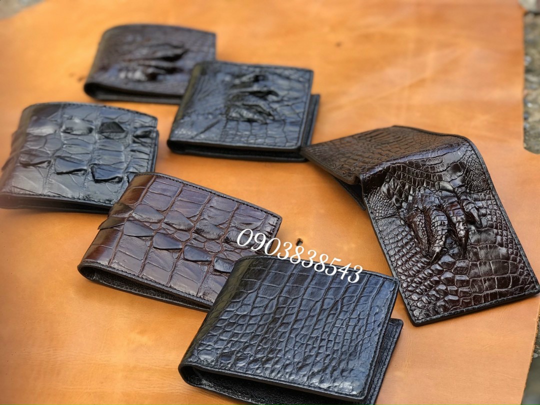 kho xưởng sỉ đồ da cá sấu, ví bóp giá tận gốc