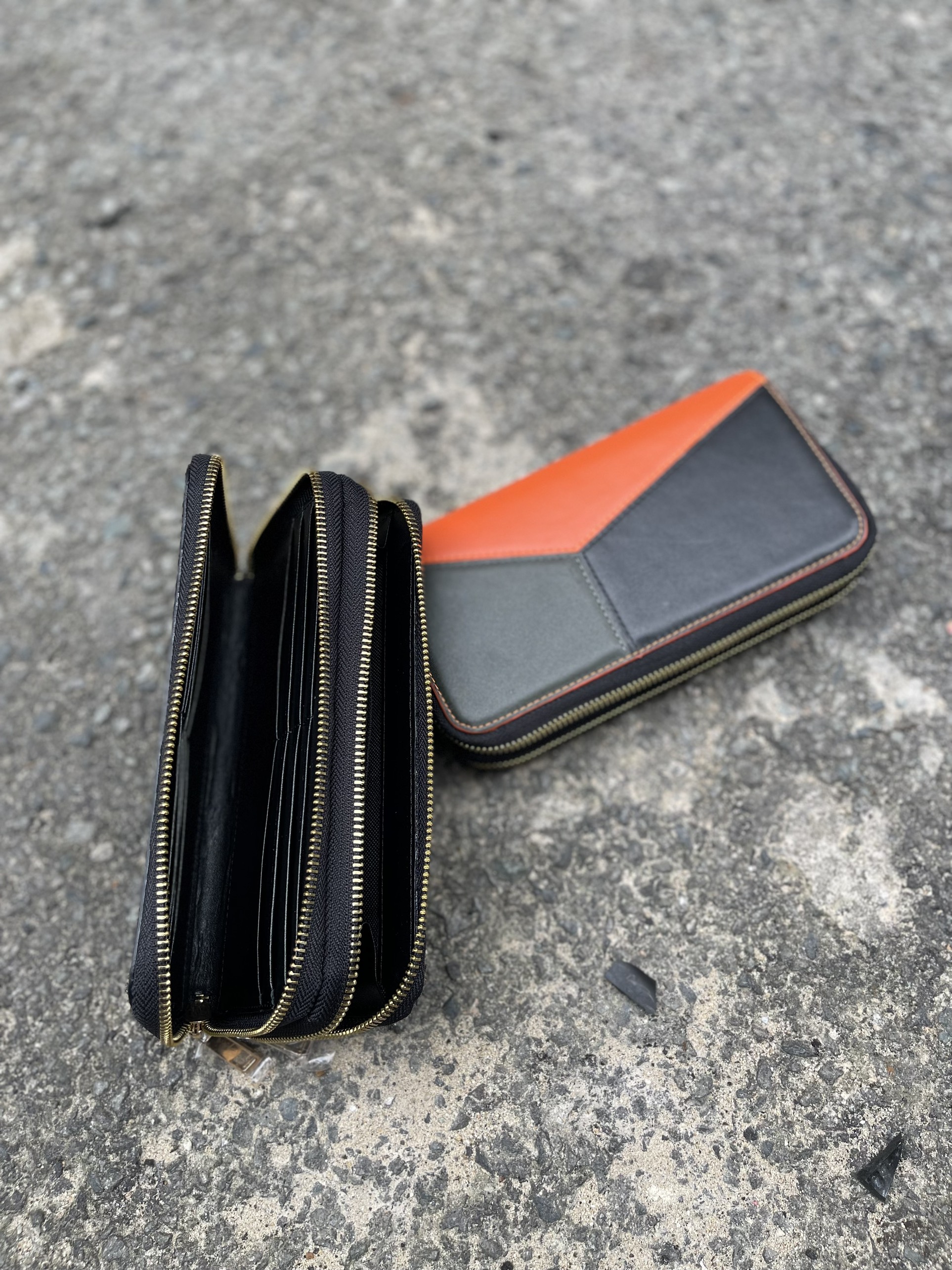 Clutch cầm tay phối màu 2 khoá (giá sỉ tận xưởng)