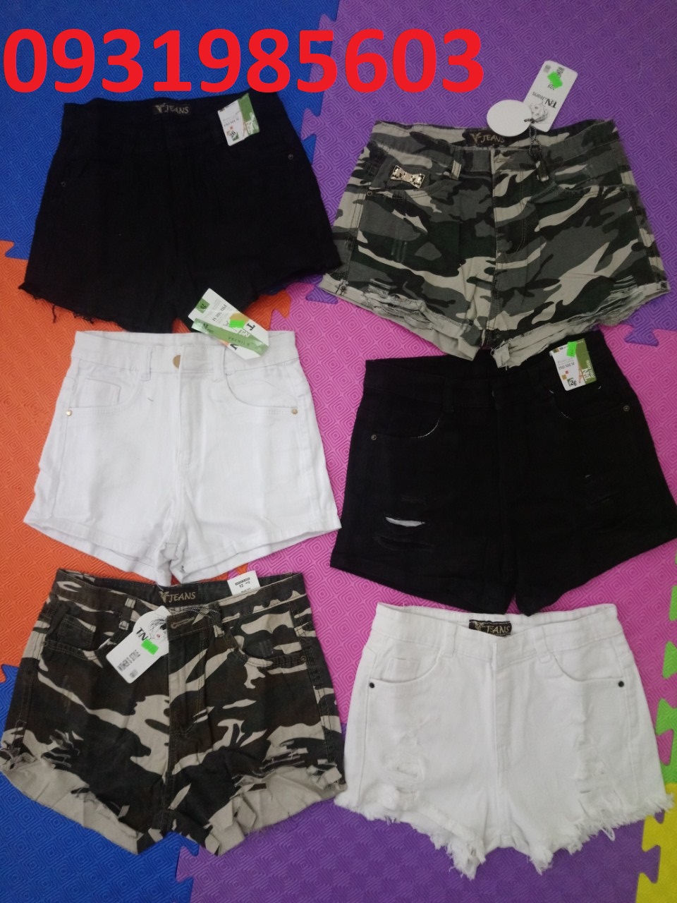 ĐÓNG LÔ QUẦN SHORT KIỂU XÉ RÁCH XUẤT KHẨU DƯ, GIÁ RẺ
