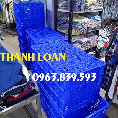 Rổ đựng hàng ngành may, rổ nhựa chữ nhật / 0963.839.593