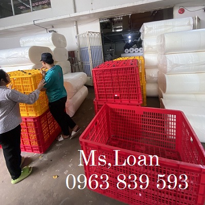 Rổ đựng hàng ngành may, rổ nhựa chữ nhật / 0963.839.593