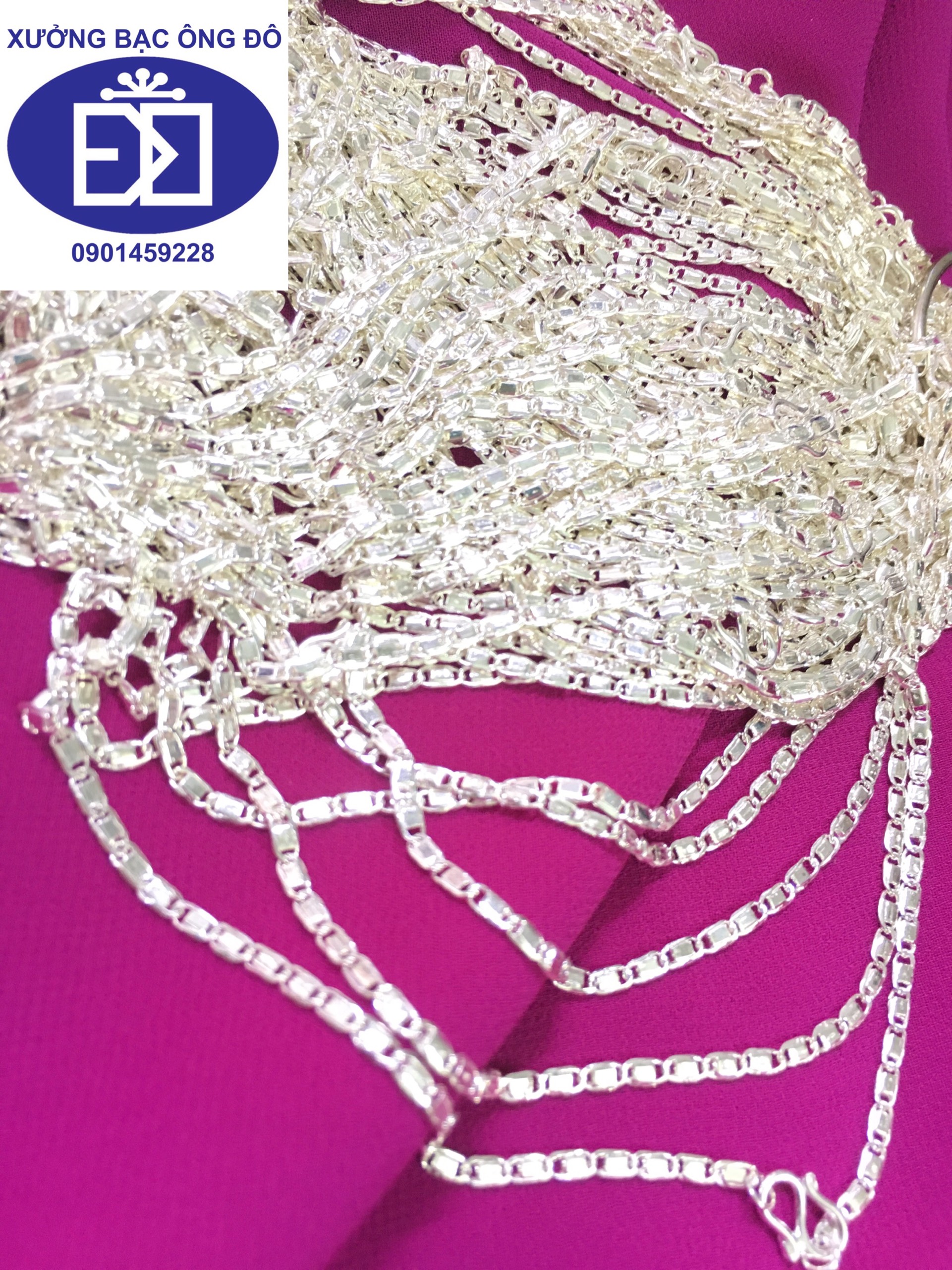 day chuyen bac, vong bac be trai, xuong day chuyen bac